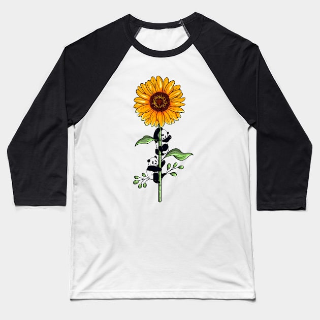 sunflower Baseball T-Shirt by Eoli Studio